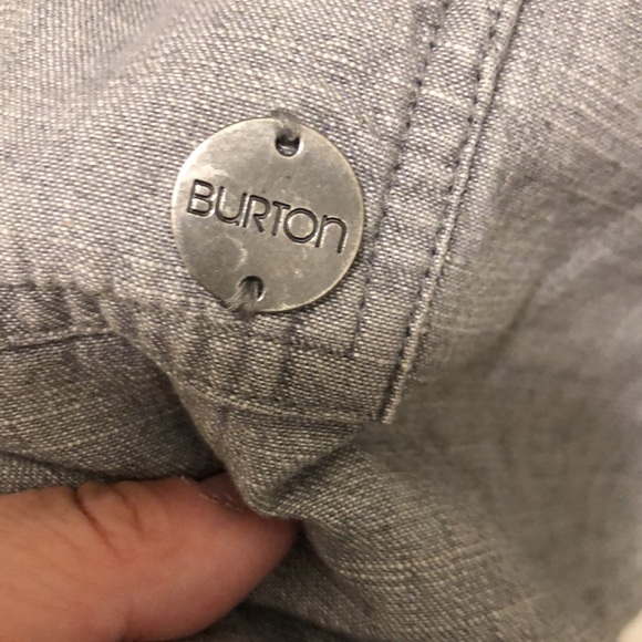 Burton Cotton Gray Hoodie S - Picture 8 of 10